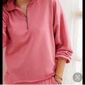 Aerie Sunday soft quarter zip sweatshirt set
